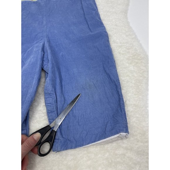 Anavini Hand Smocked Jon Jon Embroidered Tan Dogs Romper Size 2 Corduroy Longall - Picture 6 of 7